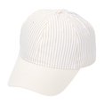 thumbnail image 1 of WGRFFH Two Tone Vertical Striped Cotton Low Profile Dad Hat,Curved Peak Adjustable Back Strap Sun Cap,Lightweight Breathable Soft Casual Baseball Cap for Beach Travel Gardening Daily Outdoor Beige, 1 of 6