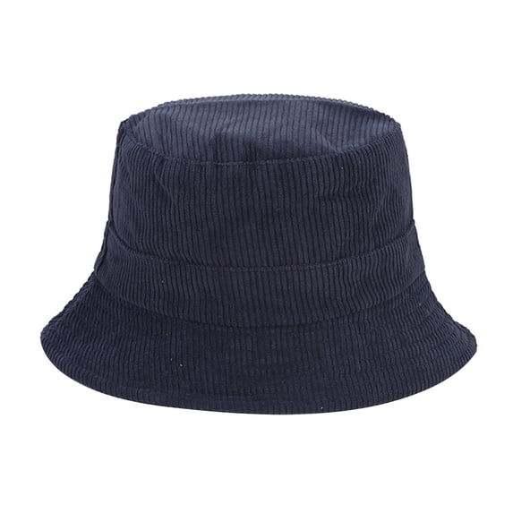 WGRFFH Unisex Cotton Packable Bucket Hat Sun Hat Plain Colors for Men Women Sun Hat for Beach,Golf,Fishing - Fun Outdoor Vacation Boonie for Men and Women Men's and Women's Autumn and Winter Corduroy