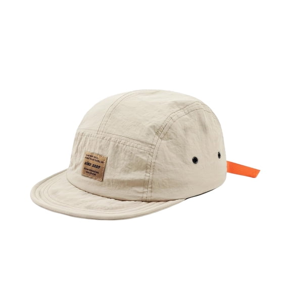 WGRFFH Unisex Vintage Japanese Streetwear hat Hip Hop 5 Panel Short Brim Duckbill Snapback Baseball Cap Breathable Quick Dry Polyester Casual Daily Outdoor Sports Fashion Headwear Accessory Dark Gray