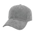 thumbnail image 1 of WGRFFH Unisex Vintage Washed Unstructured Baseball Cap Cotton Adjustable Dad Hat Womens Baseball Caps Male Female Neutral Solid Caps Corduroy Hat Visors Dark Grey One Size, 1 of 3