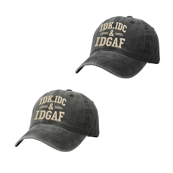 WGRFFH Vintage Washed Cotton Baseball Dad Hat, Adjustable Curved Brim Cap with Funny Letter Quote Print, Soft Unstructured Casual Sun Hat for Outdoor Walking Daily Street Wear Green