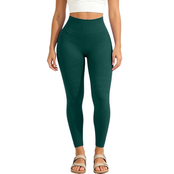 WGRFFH Women's High Waisted No Front Seam Lounge Yoga Legging,Buttery Soft,Fitness,Compression,Tummy Control Workout Gym Running Cycling Full Length Pants Pilates Casual Athleisure Blackish Green L