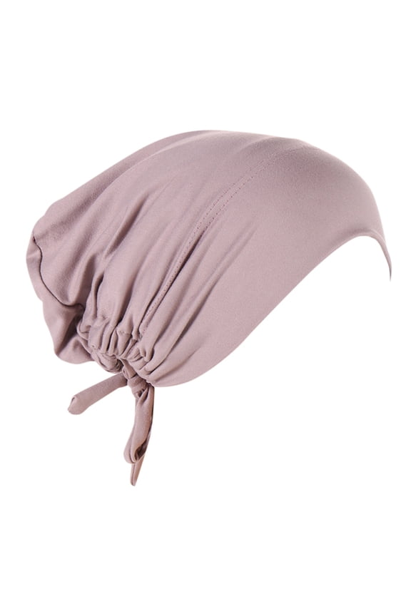 Women's Solid Color Headscarf Chemo Hats Soft Headwear Cancer Cap Elastic Adjustable Bandana Skull Cap Cotton Beanie Hair Wrap Ethnic Cover Wrap Underscarf Hijab Tube Cap G