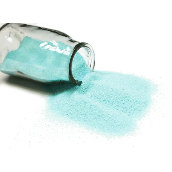 WGV 1 Pound Bag of Fine Grain Decorative Colored Sand - Aqua- 5" Wide x 1" Tall- 1 Bag