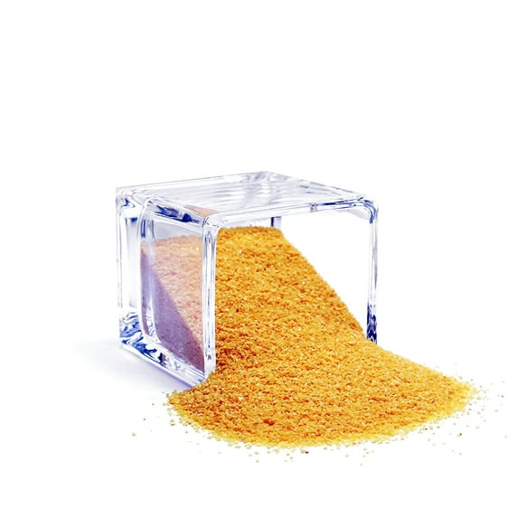WGV 1 Pound Bag of Medium Grain Decorative Colored Sand - Orange- 5" Wide x 1" Tall- 1 Bag