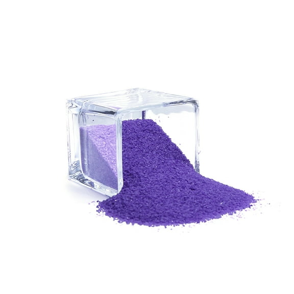 WGV 1 Pound Bag of Medium Grain Decorative Colored Sand - Purple - 5" Wide x 1" Tall- 1 Bag