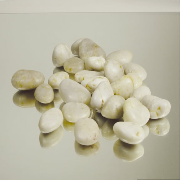 WGV 2 Pound of Decorative Fillers White Decor Rocks - 5" Wide x 7" Tall- 1 Bag