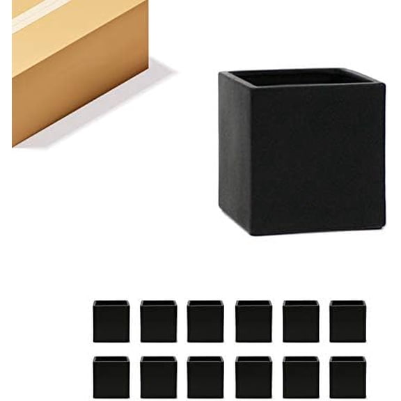 WGV Ceramic Cube Vase Bulk Width 4" Height 4" (Fits 3" Pot) Elegant Modern Block Square Floral Planter Terrarium Container Table Dresser for Event Accent Home Office Decor Black 12 Pieces