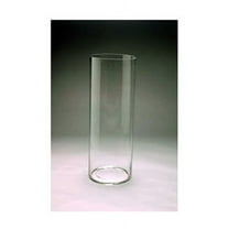 WGV Clear Cylinder Glass Vase - 6" Wide x 20" Height, Good quality, Heavy Weighted Base - 1 Pc