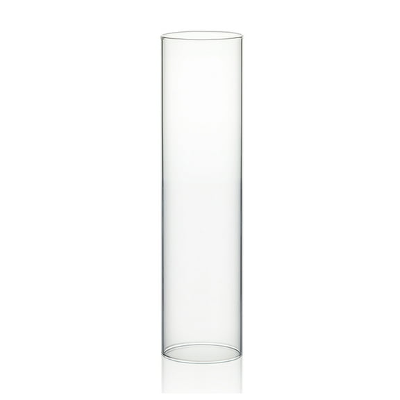 WGV Clear Hurricane Candle Shade Chimney Tube - 2.5" Wide x 10" Height, Good quality, Heavy Weighted Base - 1 Pc
