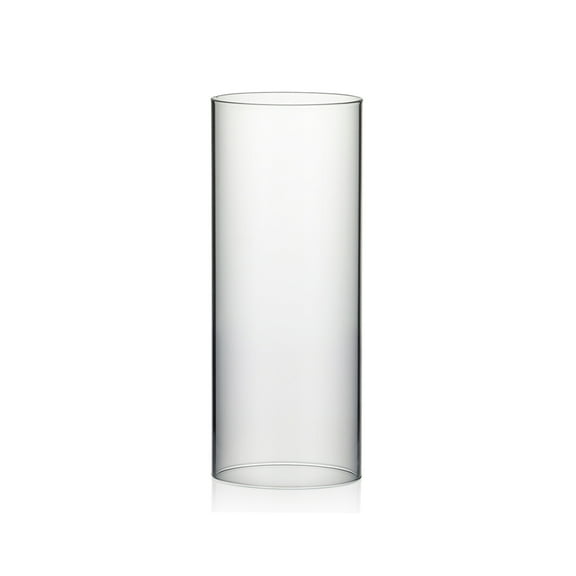 WGV Clear Hurricane Candle Shade Chimney Tube - 5" Wide x 12" Height, Good quality, Heavy Weighted Base - 1 Pc