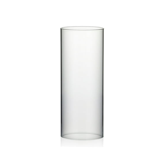 WGV Clear Hurricane Candle Shade Chimney Tube - 5" Wide x 12" Height, Good quality, Heavy Weighted Base - 1 Pc