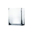 thumbnail image 1 of WGV Clear Rectangular Glass Block Vase- 2" Wide x 6" Height, Good quality, Heavy Weighted Base - 1 Pc, 1 of 6