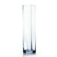 thumbnail image 1 of WGV Clear Square Glass Block Vase - 4" Wide x 20" Height, Good quality, Heavy Weighted Base - 1 Pc, 1 of 5