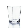 thumbnail image 1 of WGV Clear Taper Down Block Vase - 5" Wide x 8" Height, Good quality, Heavy Weighted Base - 1 Pc, 1 of 7