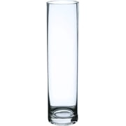 WGV Cylinder Bud Vase, Width 2", Height 8", Clear Skinny Narrow Standard Hurricane Floral Container Centerpiece for Wedding Party Event Home Office Decor, 1 Piece
