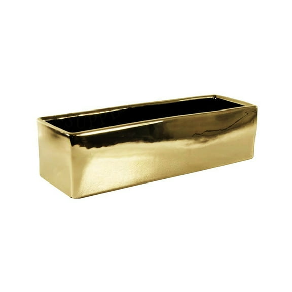 WGV Gold Long Rectangle - 12" Long x 4" Height, Good quality, Heavy Weighted Base - 1 Pc
