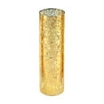 thumbnail image 1 of WGV Gold Speckled Glass Hurricane Candle Shade Chimney Tube - 3" Wide x 10" Height, Good quality, Heavy Weighted Base - 1 Pc, 1 of 7