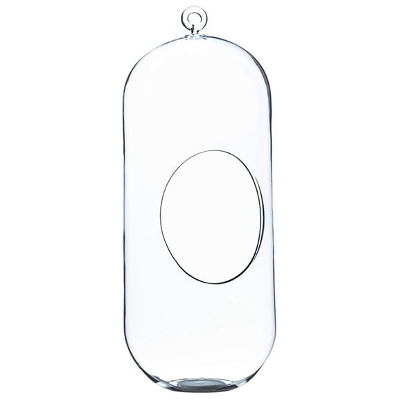 WGV Hanging Glass Plant Terrarium, Width 5", Height 12", Lantern DIY Air Planter Clear Tea Light Votive Candle Holder, Wedding Event Office Home Outdoor Decor, 1 Piece