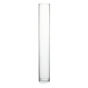 WGV International 5" Wide Clear Cylinder Glass Vase, Candle Holder, 1 Piece 35"H