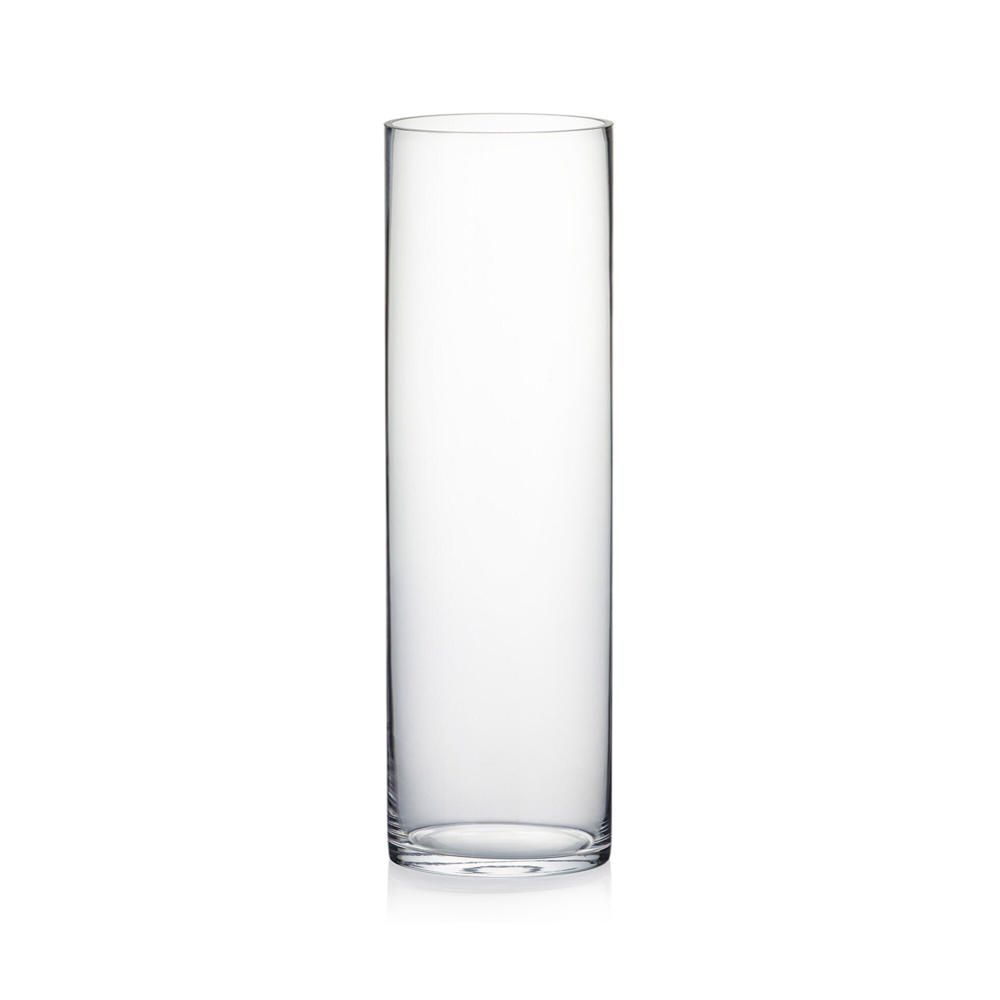 WGV International 6" Wide Clear Cylinder Glass Vase, Candle Holder, 1