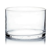 WGV International 6" Wide Clear Cylinder Glass Vase, Candle Holder, 1 Piece 5"H