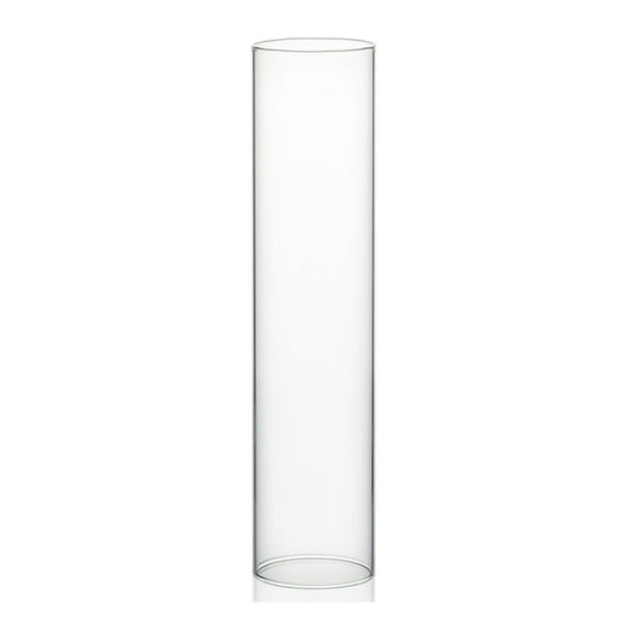 WGV International Clear Glass Cylinder Hurricane Chimney Tube, Candle Cover - 1 Piece 4"W x 18"H