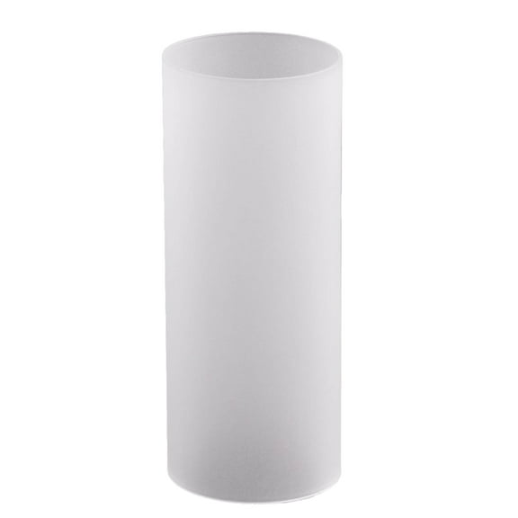 WGV International Decorative Glass Cylinder Hurricane Chimney Tube, 1 Piece 4"W x 16"H - Frosted