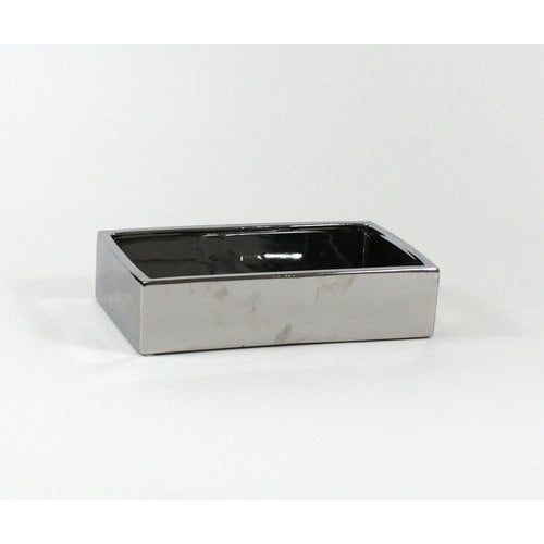 WGV International Long Low Rectangular Ceramic Block Table Vase