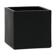 thumbnail image 1 of WGV Ceramic Cube Vase Width 5.5" Height 5" (Fits 5" Pot) Elegant Modern Block Square Floral Planter Terrarium Container Table Dresser for Event Accent Home Office Decor Black 1 Piece, 1 of 5