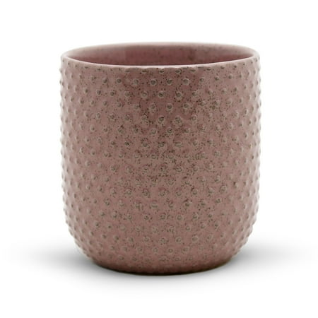 WGV Large Special Pink Ceramic Pot - 5" Wide x 5.5" Height, Good quality, Heavy Weighted Base - 1 Pc