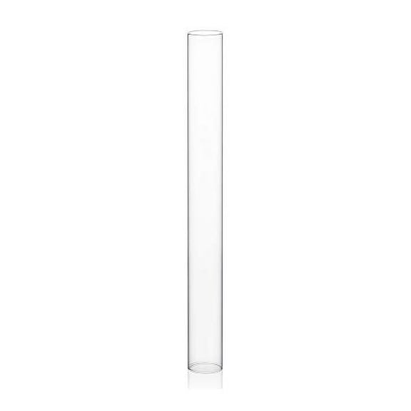 WGVI Hurricane Candle Holder Sleeve, Wide 3", Height 30", Clear Glass Cylinder Open Both Ends, Chimney Tube, Open Ended Candle Shade, 1 Piece