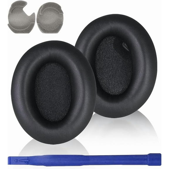 WH-1000XM4 Replacement Earpads Cushions, Protein Leather Ear Pads Compatible with WH-1000XM4(WH1000XM4) Noise Canceling Headphones with High Density Memory Foam, Without Affecting Sensor (Black)