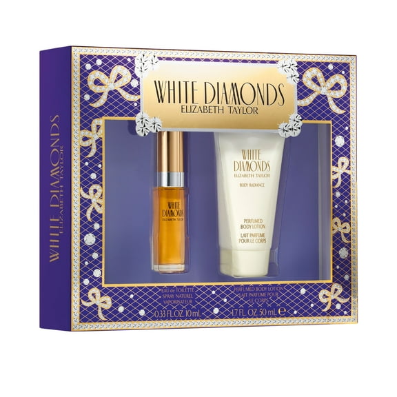 Elizabeth Taylor Elizabeth Taylor White Diamonds Perfume Gift Set, Women, 2 Pieces, 0.33 oz