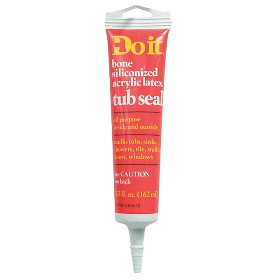 William H Harvey Tub and Tile Caulk Tube - Kitchen & Bath, Off-White - 5-1/2 oz