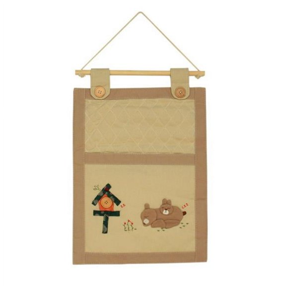 WH-LJF022-1 Sleeping Rabbit Ivory/Wall Hanging/Wall Organizers/Wall Pocket/Hanging Baskets