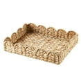 thumbnail image 1 of Home Decor Collection 11" x 14" Scalloped Woven Natural Water Hyacinth Tray, 1 of 5