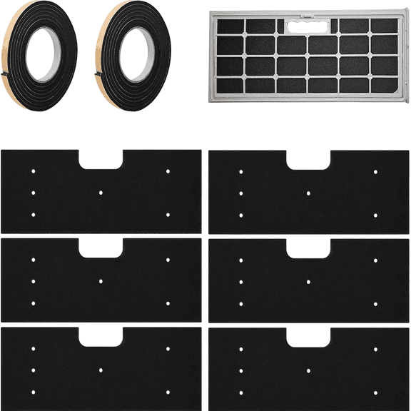 WH01X35719 Lint Filter 6pcs  for GE Profile Models PFQ97HSPVDS  Foam Filters for Washer Dryer Combo Hand Washable and Reusable Replaces