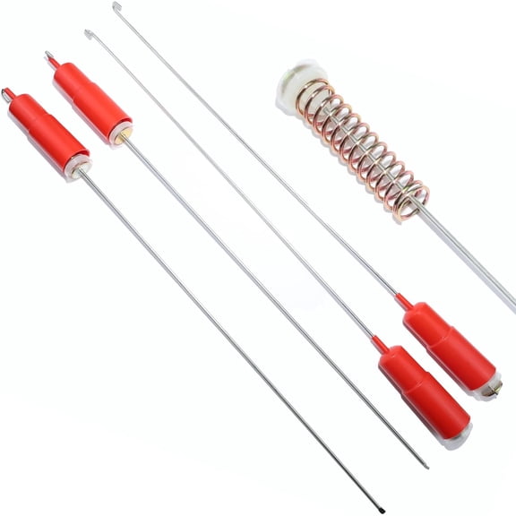 WH03X35581 Washer Suspension Rod Spring Kit (4-Pack) for GE GTW840CPN0DG GTW840CSN0WS GTW845CPN0DG GTW845CSN0WS  Replaces WH03X29071 WH03X29077 WH03X31498 & More | Quiet, Shake-Free Wash