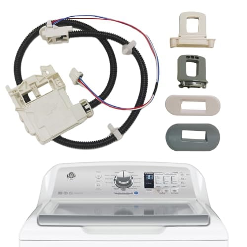 WH08X32697 Washing Machine Lid Lock Switch Assembly for GE Replace WH01X27954 WH08X31577 WH01X26114 WH01X24114 AP7015047 Compatible Models GTW220ACK1WW GTW330ASK0WW GTW460AMJ0WW
