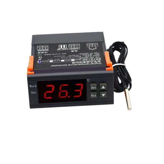 WH7016C digital display thermostat, freezer temperature controller ,incubator temperature control switch thermostat