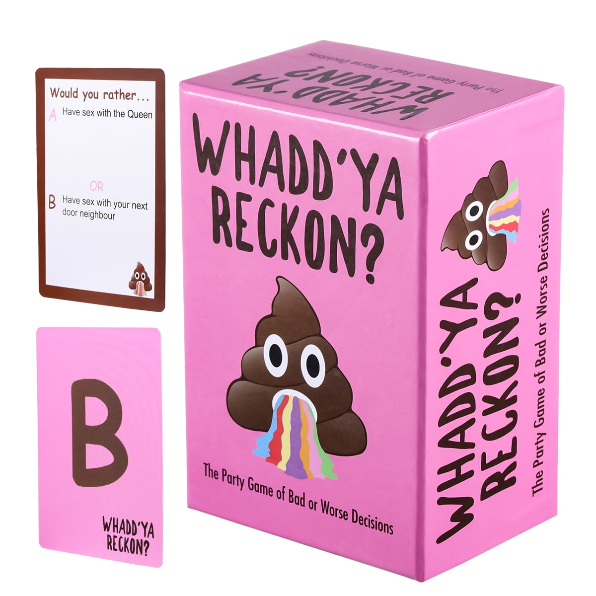 WHADD'YA RECKON Drinking Games for Adults Party Card Games for Adults