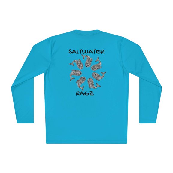 SaltwaterRagz WHALE PARTY Long Sleeve Shirt – Moisture-Wicking, Athletic Fit Casual Shirt for Men, Women, and Boys – new shirt design 40+UPF