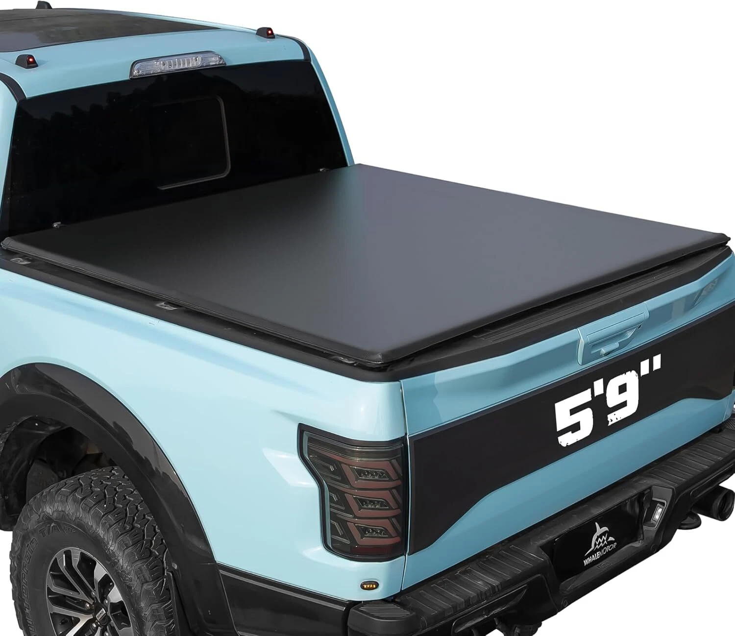 WHALEMOTOR Truck Bed Tonneau Cover for 2007-2026 Chevy Silverado & GMC Sierra 1500, 5.8ft Bed Soft Tri Fold Vinyl Top Alloy Steel Cover,NO CarbonPro Bed