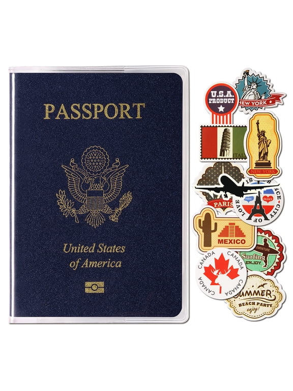 5 Pack Clear Passport Cover, Transparent Plastic Passport Protector