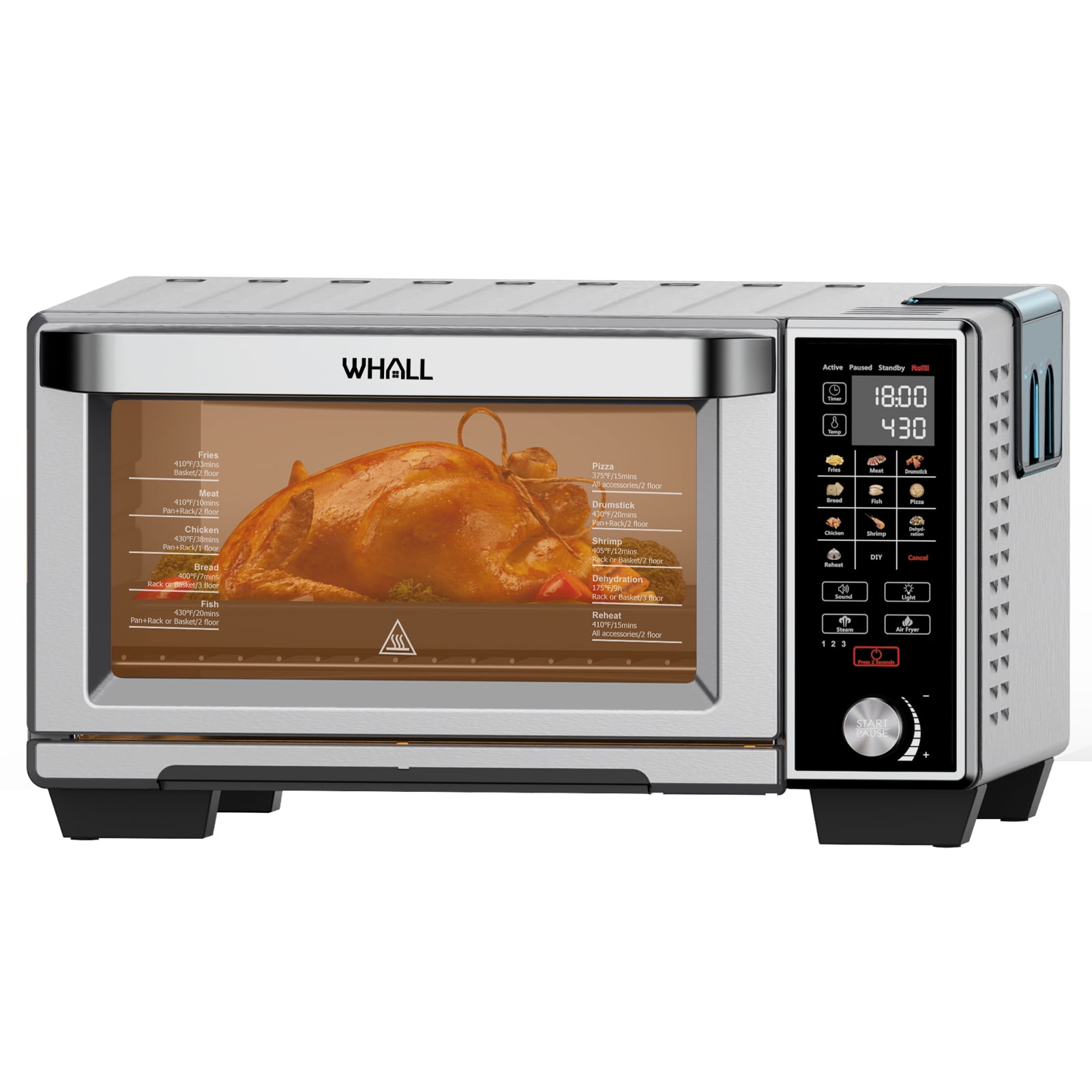 Ninja SP201 Digital Air Fry Pro Countertop 8-in-1 Oven with Extended Height, XL Capacity, Flip Up & Away Capability for Storage Space, with Air Fry