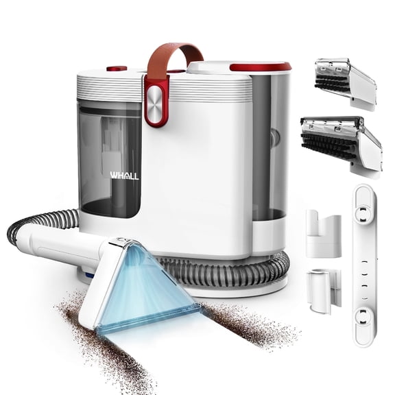 WHALL Carpet Vacuum Cleaner, Portable Carpet Cleaner Machine with Wide Brush
