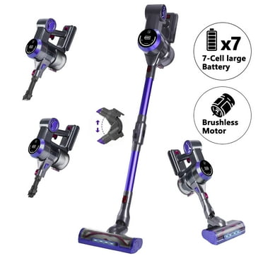 WHALL Cordless Vaccum Cleaner, 25Kpa Super Suction 280W High-Speed Brushless Motor Cordless Stick Vacuum, Detachable Battery up to 55min Runtime (New)