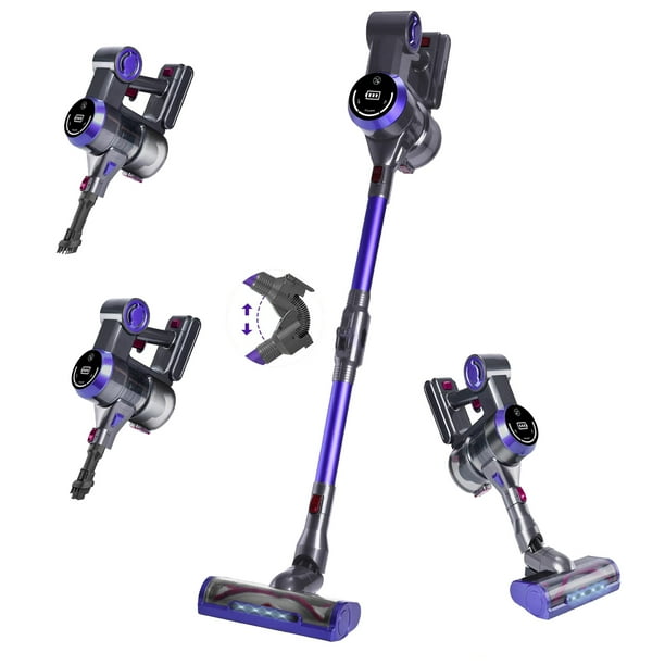 WHALL Cordless Vaccum Cleaner 25Kpa Super Suction 280W High Speed Brushless Motor Cordless Stick Vacuum Detachable Battery up to 55min Runtime New Walmart Business Supplies