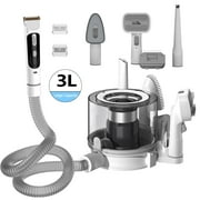 Pet Grooming Vacuum, Dog Hair Vacuum with 3 Modes, 5 In 1 Kit, 3L Large Dustbin, Low Noise